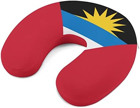 Antigua i Barbuda zastave jastuk za vrat mekani jastuk za pranje u obliku u obliku u obliku kuće za putovanja kućnog ureda
