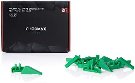Noctua NA-SAVP3 chromax.Zeleni anti-vibracijski jastučići za ventilatore od 140 mm od 14 mm