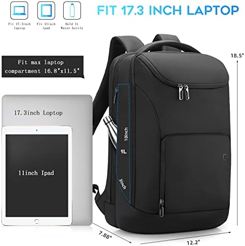 17,3-inčni laptop ruksak poslovni laptop ruksak protiv krađe 17,3-inčni laptop ruksak otporan na vodu za muškarce i žene…
