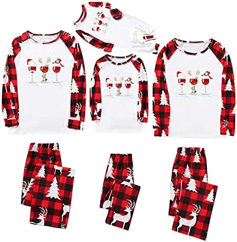XBKPLO Božićna odjeća Obiteljska odjeća za spavanje, obiteljska pijama za spavanje, odgovarajuća setova za par odgovarajuća košulja
