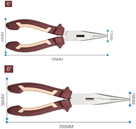 DFSYDS mamci kliješta - Višenamjenski 6/8 inčni žica dugačkog nosa za presijecanje kliješta za ručni alat za ručni alat Alat za striptiranje: