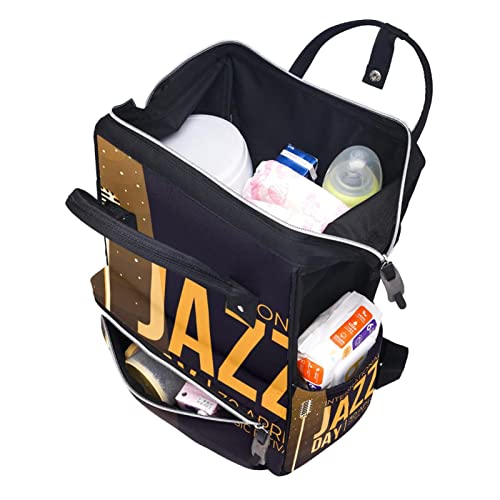 Međunarodni jazz dan 30. travnja glazbeni festival torbe pelena mama ruksak veliki kapacitet pelena torbe za njegu za njegu bebe