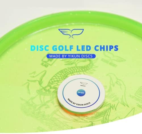 Yikun Disc Golf LED Svjetlo 7 Dynamic Colors 2pcs Night Disc Golf Set košara za košaru LED lampica Natjecanje diska za diskove za vozače/stavove