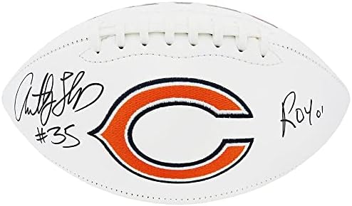 Anthony Thomas potpisao je Jarden Chicago Bears Logo Bijela ploča u punoj veličini nogomet s Roy'01 - Autografirani nogomet
