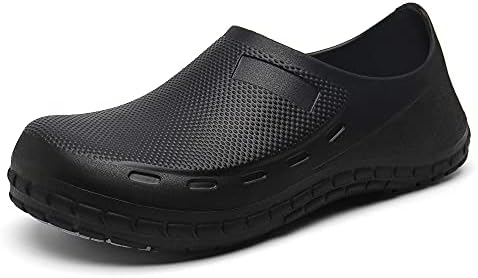 JSWEI CHEF CHAPES za muškarce - Profesionalna cipela za njegu otporna na naftu za vodu ， Ne -klizanje sigurnosnih radnih cipela za