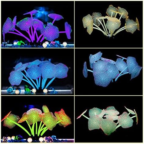11 listova silikonski svjetleći umjetni akvarij za ribe akvarijske koraljne biljke podvodni ukras akvarij za ribu pribor za dekor akvarija