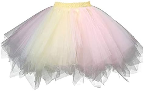 Ženska Tinejdžerska Vintage Tutu suknja od tila iz 1950-ih baletna suknja s mjehurićima plisirana plesna suknja