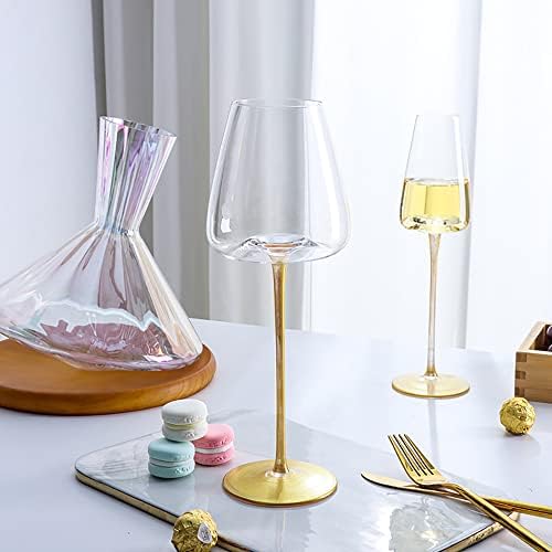 Taiyoko šampanjca kristalna vina čaša set čaša s čašom viskija stakla žuta degustacija burbon scotch luksuzno vjenčanje dan za rođendan