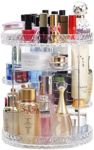 Organizator za šminku cicilina, rotirajući 360 stupnjeva, podesivi nakit kozmetički parfemi za prikaz kutije za stajanje, odgovara