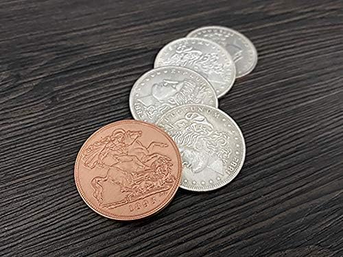 ZQION UKLJUČENI DIVE BOINE BY BEAN'S Magic Stage Close Up Magic Tricks Illusion Super Visual Coin rekvizit kovanice TIMMICKS