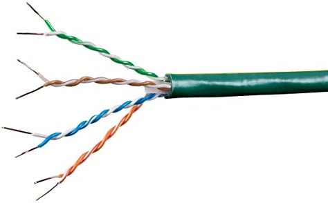 Monoprice Cat6a Ethernet Bulk Cable - Mrežni internetska kabel - kruta, 550MHz, UTP, CMR, Naziv na usponu, čista gola bakrena žica,