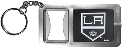 NHL Siskiyou Sports Fan Shop Los Angeles Kings Svjetla za lanac ključeva s otvaračem za boce jedna veličina crna