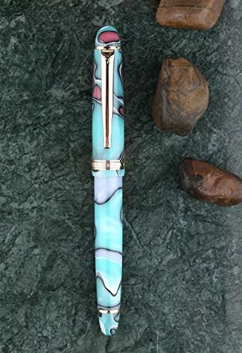 S3 akrilni iridium fine maramice olovka, prekrasna plava celuloidna darovna olovka