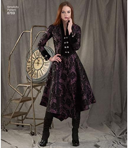 Jednostavnost 8769 Ženski srednjovjekovni cosplay i ren faire uzorak kostima za kostim, veličine 14-22