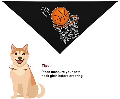 Sretan košarkaški pas Bandana trokutasti šal s printom bibs Dvostruki reverzibilni šal za kućne ljubimce