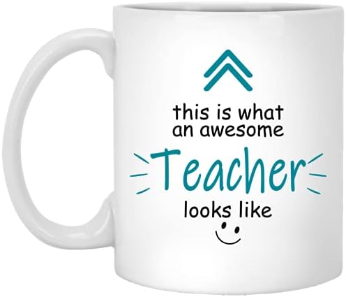 Ovako fenomenalni učitelj izgleda kao šalica, poklon učitelja, božićni poklon za učitelja, prisutan učitelj, najbolji učitelj ikad