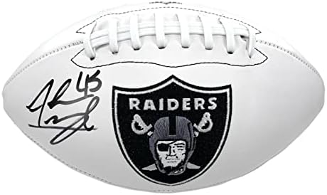 Alec Ingold potpisao Las Vegas Raiders Logo Football CoA Inscriptagraphs Autogram - Autografirani nogomet
