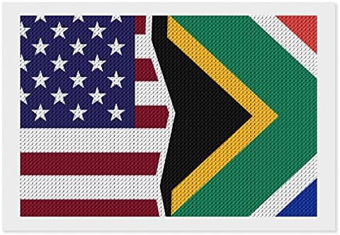 Američka i afrička zastava dijamantni setovi za slikanje 5d diy puna bušilica od rinestone umjetnosti zidni dekor za odrasle 8 x12