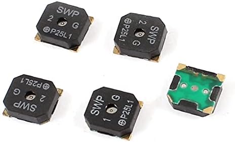 Novi LON0167 5PCS 8,5 mm x 8,5 mm x 3 mm kvadratni oblik SMD Buzzer Black DC 3 / 5V 100ma (5 Stücke 8,5 mm x 8,5 mm x 3 mm Quadratische