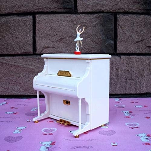 Hmggdd modna bijela glazbena kutija klavir muzicska kutija balet djevojčica rođendanski poklon balet glazba kutija