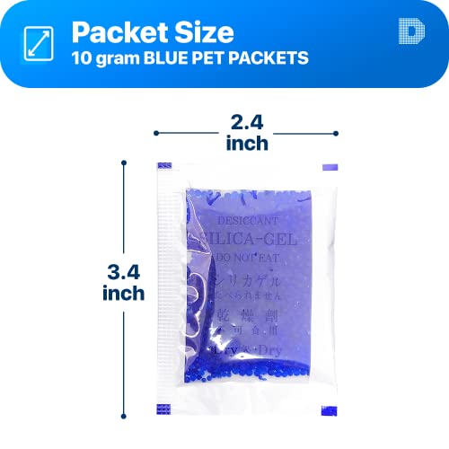10 grama [25 pakiranja] vrhunske plave vrećice silikagela s indikacijom sredstva za sušenje - punjive vrećice silikagela koje upijaju