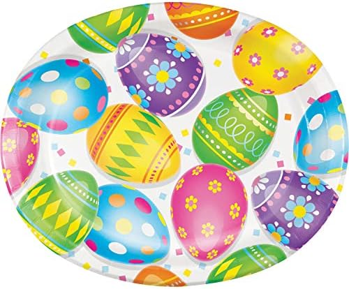 Kreativno pretvaranje folije uskršnjih jaja ovalnih ploča, 10 x 12, višebojne