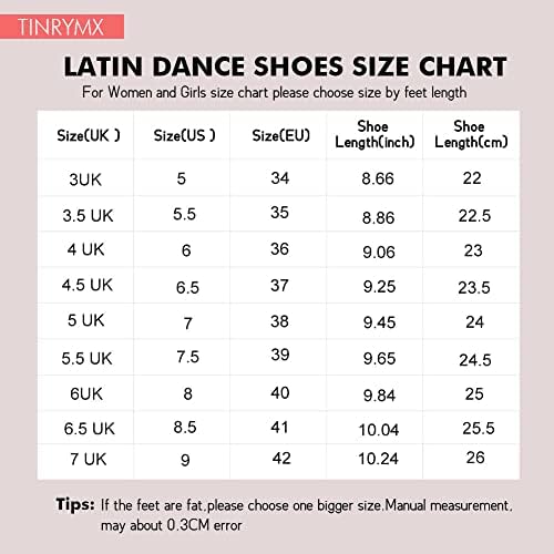 Tinrymx ženske latino plesne cipele satenski salsa salsa Profesionalna praksa chacha plesne cipele, 801-7 cm-Brown, 6 nas