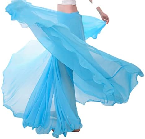 Ženski trbušni plesni kostim Šifonska suknja Performans Stage Belly Dance Wrap Dugo 720 stupnjeva ljuljačke suknje