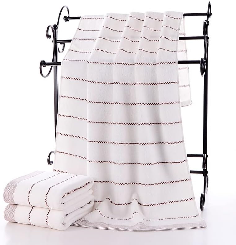 Yllwh Brzo suh 3 komada pamučnog ručnika Set 1 ručnik za kupanje 2 ručnika za žene odrasle osobe Čvrsta boja Big ručnik kupaonica