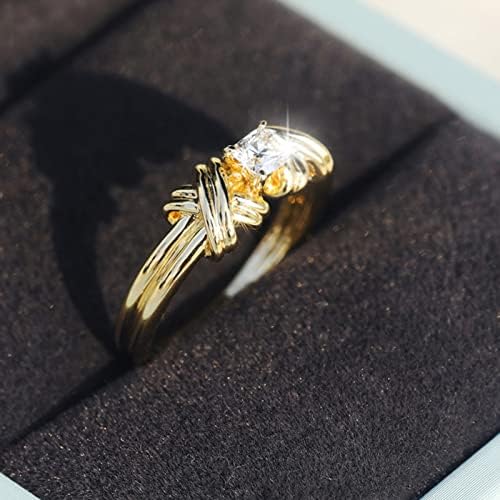 Molite se za to, molite se nad njim, molite se kroz ovaj prsten geometrijski križni dijamantni zlatni prsten Elegantni dijamantni dijamantni