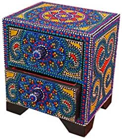 Interaktivni porculan ručno izrađena Tajlandska ukrasna drvena kutija vintage dekor ručno oslikana kutija za nakit ženski pribor organizator