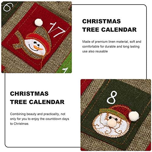 Božićni ukrasi Odbrojavanje Adventski kalendar Adventski kalendar darovi Djeda Mraza 24-dnevni džepovi adventski kalendar odbrojavanja