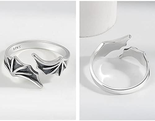 Zaručnički prstenovi za žene Izvrsni podesivi krilni vjenčani prsten modno otvaranje obećanje prstena muškaraca i ženskog nakita koji