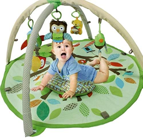 Kuandarm zeleni okrugli životinjski uzorak baby play action action Gym igranje mat s fitness frame privjeske ogledalo ogledalo novorođenčad