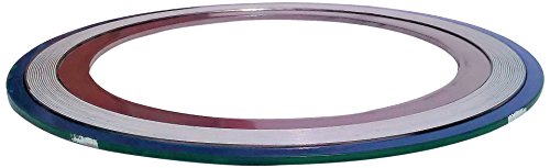 Sur-Seal, Inc. Teadit 9000ir2500316ptFe2500 Zelena traka s bijelom prugom 316SS/PTFE spiralno brtva za ranu s unutarnjim prstenom od