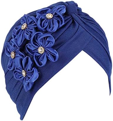 Zimske ženske šešire kaznenih pet malih cvjetova čvrsta glava kapica za glavu glava muslimanska kapica turban kapica slojeve kape za