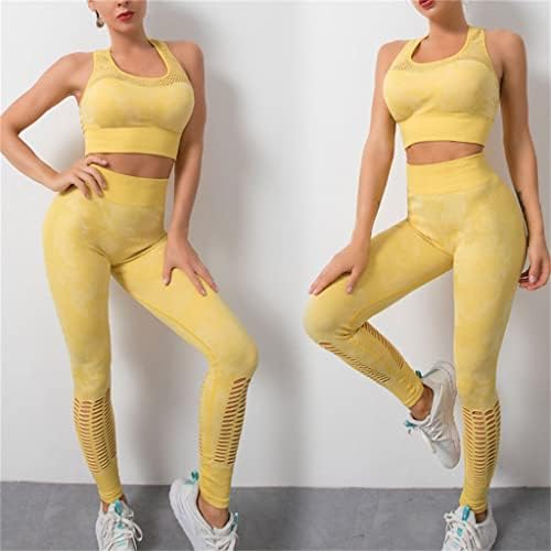 Feer bešavna šuplja dvodijelna joga odijelo kamuflaže sportske grudnjak Žene trčanje fitnes hlača