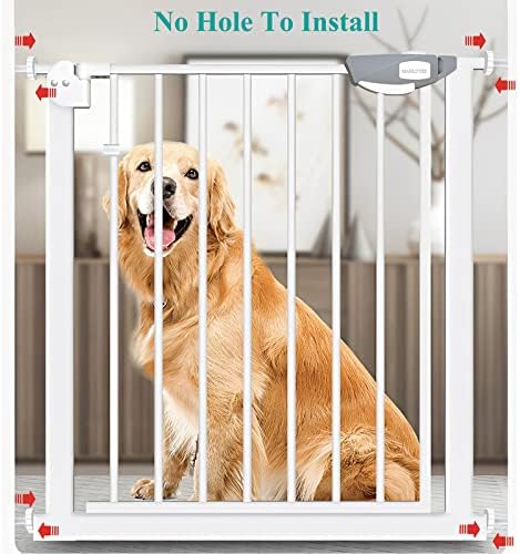 Dječja vrata od 29,5-47,6 inča, ultra široka vrata za pse za stepenice, vrata, dom, automatsko zatvaranje, bez bušenja, jednostavan
