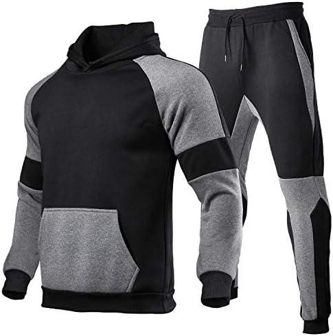 HHGKED muški boju podudaranje povremenih kapuljača za sportsku odjeću jogging trenerke odijelo