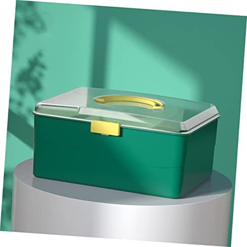 Doitool 1pc kutija plastična pohrana lijek makeup organzier prijenosna kutija za skladištenje kutija za skladištenje kutija za skladištenje