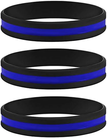 Narukvica od silikonske gume od 3 pakiranja-Podrška za provedbu zakona za molitvu policajca pokloni pribor za policajce policajci