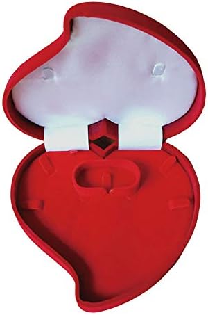 Baršunaste poklon kutije u obliku srca kutija za prezentaciju nakita naušnice s prstenom izlog za pohranu