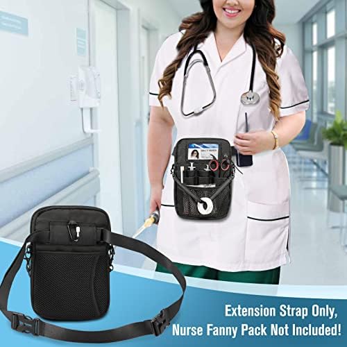 Medicinska sestra Fanny Pack s držačem vrpce, Sithon Multi Compartment Medical Gear Gear Pocket Belt torba za njegu organizatora za