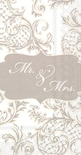 Proslavite kućno vjenčanje s troslojnim papirnatim ručnicima za goste/salvete za banket, 16-brojevi, gospodin i gospođa