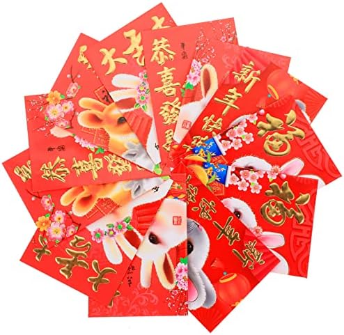 60pcs 2023 novogodišnja crvena omotnica crvene torbice kineske crvene omotnice vjenčane omotnice 2023 crveni paket tradicionalne crvene