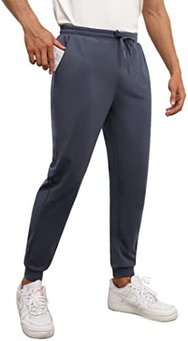 GymSmart muški runo obložen trenirke termičke pidžame jogger hlače s džepovima za atletsku vježbu trčanje