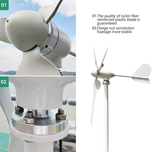 Vjetroturbina vjetrenjače vjetrenjača 2000 vati 12v 24v 48v 3 lopatice s regulatorom Punjenja za kućnu upotrebu
