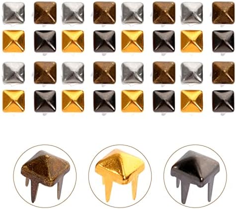 Sewacc kristalni dekor metalni dekor mijenja para Cuero 120pcs Metalna kandža kožna zakovica prorezi Metalne kandže kuglice šiljasti
