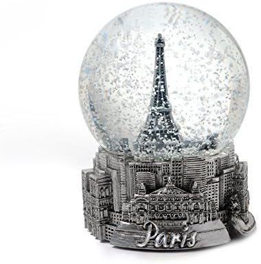 Zizo Paris France Eiffel Tower Snow Globe 65 mm