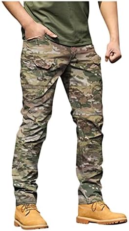 ; muške teretne planinarske hlače s više džepova rastezljive vodootporne hlače za trčanje jednobojne ulične široke taktičke hlače